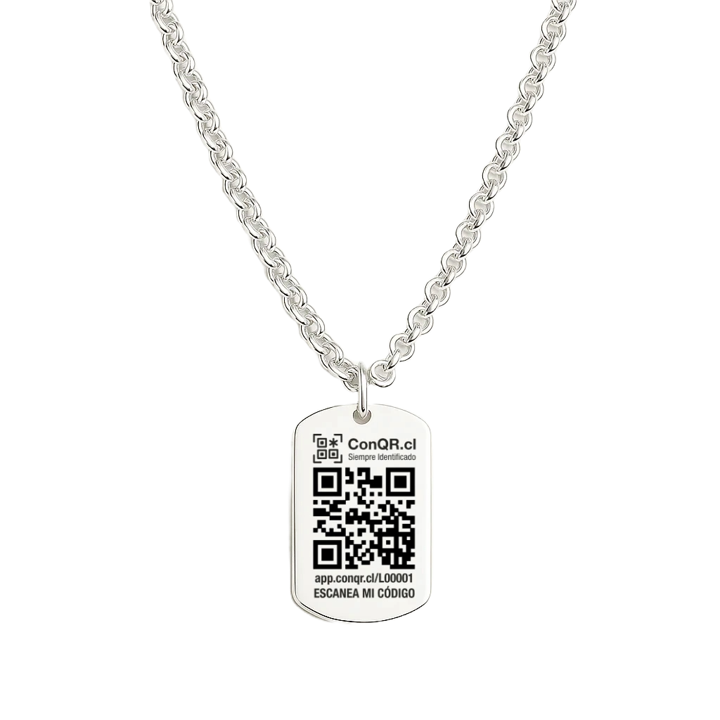 Placa Militar Plata 925 - ConQR